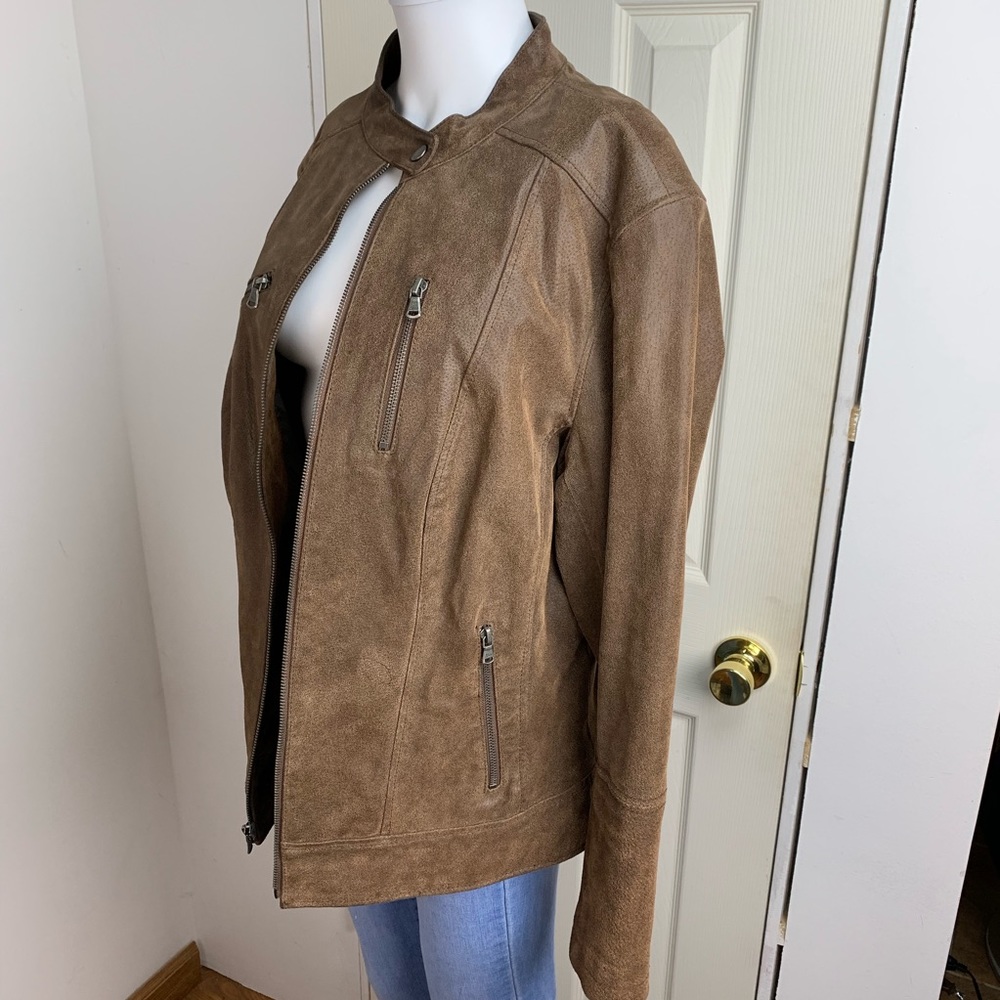 Levi’s Women’s Brown Suede Moto Jacket - Picture 2 of 7